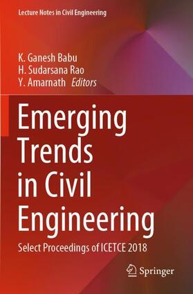 Babu / Amarnath / Rao | Emerging Trends in Civil Engineering | Buch | 978-981-1514-06-7 | sack.de