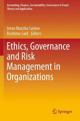Said / Saidon | Ethics, Governance and Risk Management in Organizations | Buch | 978-981-1518-82-9 | sack.de