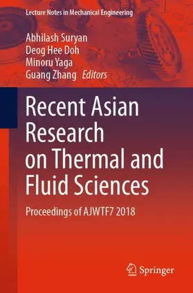 Suryan / Zhang / Doh | Recent Asian Research on Thermal and Fluid Sciences | Buch | 978-981-15-1891-1 | sack.de