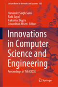 Saini / Sayal / Buyya |  Innovations in Computer Science and Engineering | eBook | Sack Fachmedien