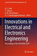Saini / Chandragupta  Mauryan / Srinivas |  Innovations in Electrical and Electronics Engineering | Buch |  Sack Fachmedien
