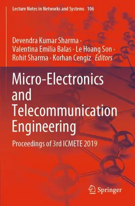 Sharma / Balas / Cengiz |  Micro-Electronics and Telecommunication Engineering | Buch |  Sack Fachmedien