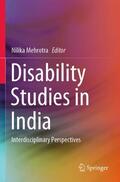 Mehrotra |  Disability Studies in India | Buch |  Sack Fachmedien