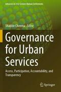 Cheema |  Governance for Urban Services | Buch |  Sack Fachmedien
