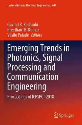 Kadambi / Palade / Kumar |  Emerging Trends in Photonics, Signal Processing and Communication Engineering | Buch |  Sack Fachmedien