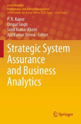 Kapur / Verma / Singh | Strategic System Assurance and Business Analytics | Buch | 978-981-1536-49-6 | sack.de