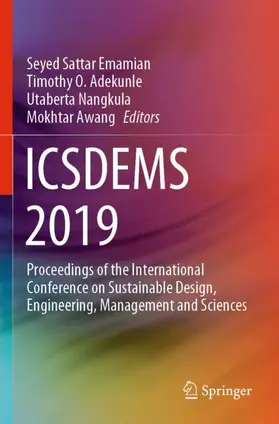 Emamian / Awang / Adekunle |  ICSDEMS 2019 | Buch |  Sack Fachmedien