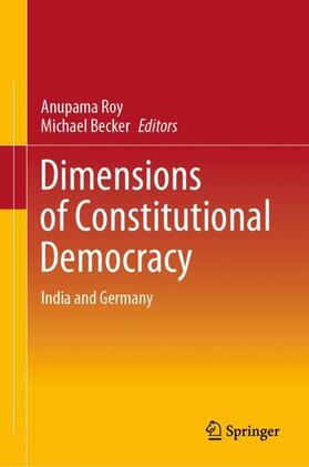 Becker / Roy | Dimensions of Constitutional Democracy | Buch | 978-981-1538-98-8 | sack.de