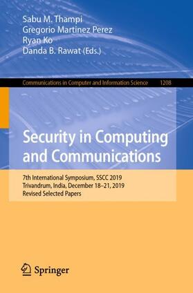 Thampi / Rawat / Martinez Perez |  Security in Computing and Communications | Buch |  Sack Fachmedien