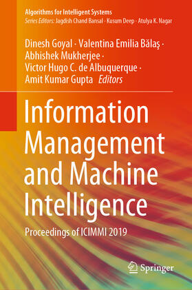Goyal / Balas / Mukherjee |  Information Management and Machine Intelligence | eBook | Sack Fachmedien