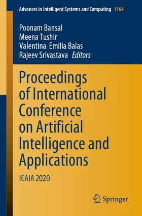Bansal / Tushir / Balas | Proceedings of International Conference on Artificial Intelligence and Applications | E-Book | sack.de