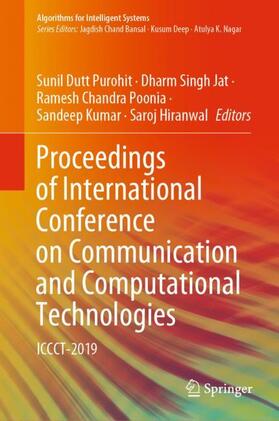 Purohit / Singh Jat / Hiranwal |  Proceedings of International Conference on Communication and Computational Technologies | Buch |  Sack Fachmedien