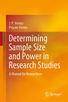 Verma | Determining Sample Size and Power in Research Studies | E-Book | www.sack.de