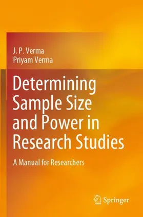 Verma |  Determining Sample Size and Power in Research Studies | Buch |  Sack Fachmedien