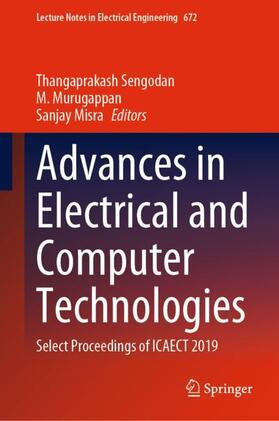 Sengodan / Misra / Murugappan |  Advances in Electrical and Computer Technologies | Buch |  Sack Fachmedien