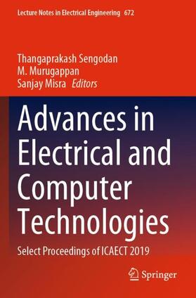 Sengodan / Murugappan / Misra |  Advances in Electrical and Computer Technologies | Buch |  Sack Fachmedien