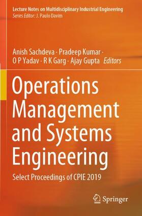 Sachdeva / Kumar / Gupta |  Operations Management and Systems Engineering | Buch |  Sack Fachmedien