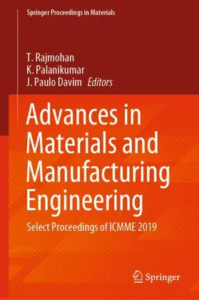 Rajmohan / Davim / Palanikumar |  Advances in Materials and Manufacturing Engineering | Buch |  Sack Fachmedien