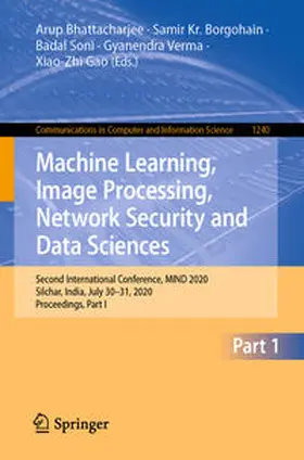 Bhattacharjee / Borgohain / Soni |  Machine Learning, Image Processing, Network Security and Data Sciences | eBook | Sack Fachmedien