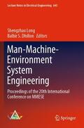 Dhillon / Long |  Man-Machine-Environment System Engineering | Buch |  Sack Fachmedien