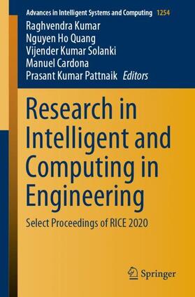 Kumar / Quang / Pattnaik | Research in Intelligent and Computing in Engineering | Buch | 978-981-1575-26-6 | sack.de