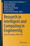 Kumar / Quang / Pattnaik |  Research in Intelligent and Computing in Engineering | Buch |  Sack Fachmedien