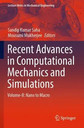Mukherjee / Saha |  Recent Advances in Computational Mechanics and Simulations | Buch |  Sack Fachmedien