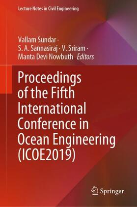 Sundar / Nowbuth / Sannasiraj | Proceedings of the Fifth International Conference in Ocean Engineering (ICOE2019) | Buch | 978-981-1585-05-0 | sack.de