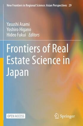 Asami / Fukui / Higano | Frontiers of Real Estate Science in Japan | Buch | 978-981-1588-50-1 | sack.de