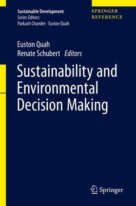 Schubert / Quah | Sustainability and Environmental Decision Making | Buch | 978-981-1592-86-7 | sack.de