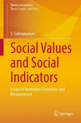 Subramanian |  Social Values and Social Indicators | Buch |  Sack Fachmedien