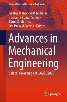 Manik / Kalia / Verma |  Advances in Mechanical Engineering | Buch |  Sack Fachmedien