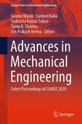 Manik / Kalia / Verma |  Advances in Mechanical Engineering | Buch |  Sack Fachmedien