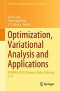 Laha / Mishra / Maréchal |  Optimization, Variational Analysis and Applications | Buch |  Sack Fachmedien