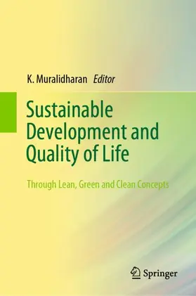 Muralidharan |  Sustainable Development and Quality of Life | Buch |  Sack Fachmedien