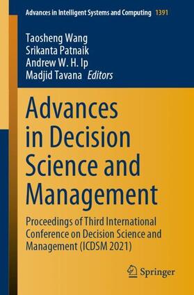 Wang / Tavana / Patnaik |  Advances in Decision Science and Management | Buch |  Sack Fachmedien