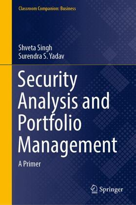 Yadav / Singh | Security Analysis and Portfolio Management | Buch | 978-981-1625-19-0 | sack.de