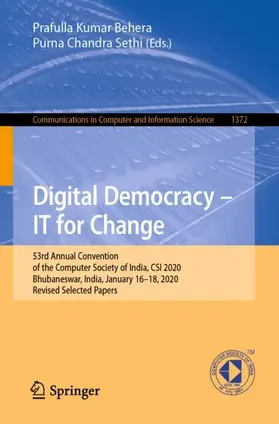 Sethi / Behera |  Digital Democracy - IT for Change | Buch |  Sack Fachmedien