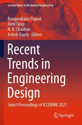 Popuri / Gupta / Tyagi |  Recent Trends in Engineering Design | Buch |  Sack Fachmedien