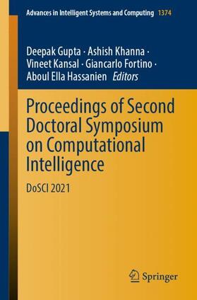 Gupta / Khanna / Hassanien |  Proceedings of Second Doctoral Symposium on Computational Intelligence | Buch |  Sack Fachmedien