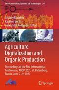 Ronzhin / Kostyaev / Berns |  Agriculture Digitalization and Organic Production | Buch |  Sack Fachmedien