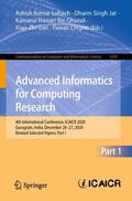 Luhach / Jat / Lingras |  Advanced Informatics for Computing Research | Buch |  Sack Fachmedien