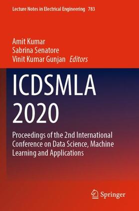 Kumar / Gunjan / Senatore | ICDSMLA 2020 | Buch | 978-981-1636-92-9 | sack.de
