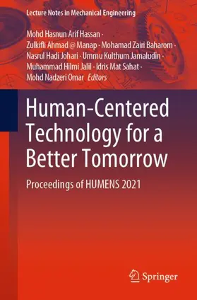 Hassan / Ahmad (a) Manap / Baharom |  Human-Centered Technology for a Better Tomorrow | Buch |  Sack Fachmedien