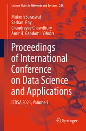 Saraswat / Roy / Chowdhury |  Proceedings of International Conference on Data Science and Applications | eBook | Sack Fachmedien