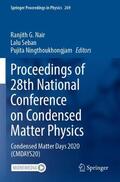 Nair / Ningthoukhongjam / Seban |  Proceedings of 28th National Conference on Condensed Matter Physics | Buch |  Sack Fachmedien