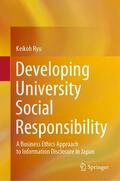 Ryu |  Developing University Social Responsibility | Buch |  Sack Fachmedien
