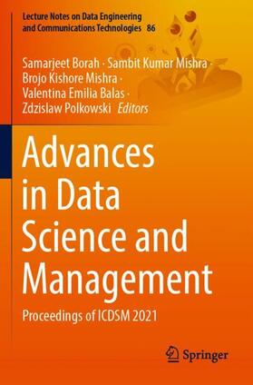 Borah / Mishra / Polkowski |  Advances in Data Science and Management | Buch |  Sack Fachmedien