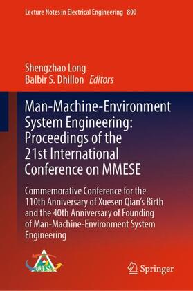 Dhillon / Long | Man-Machine-Environment System Engineering: Proceedings of the 21st  International Conference on MMESE | Buch | 978-981-1659-62-1 | sack.de