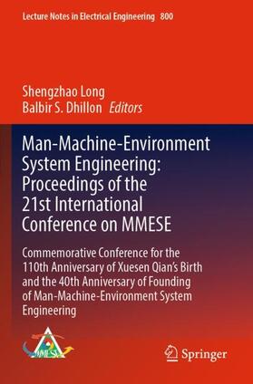 Dhillon / Long | Man-Machine-Environment System Engineering: Proceedings of the 21st  International Conference on MMESE | Buch | 978-981-1659-65-2 | sack.de